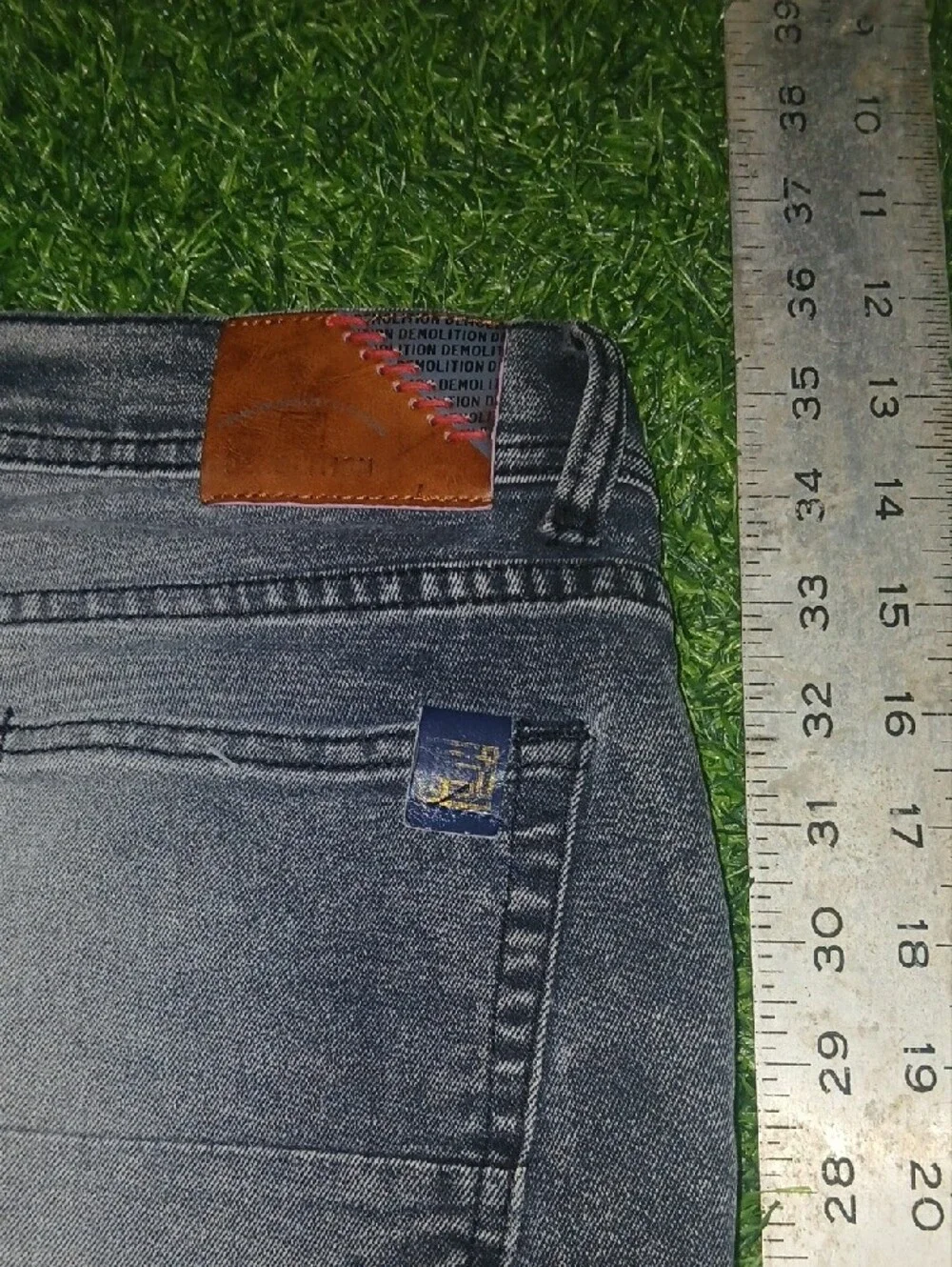 Men's Demolition Black Washed Skinny Moto Jeans